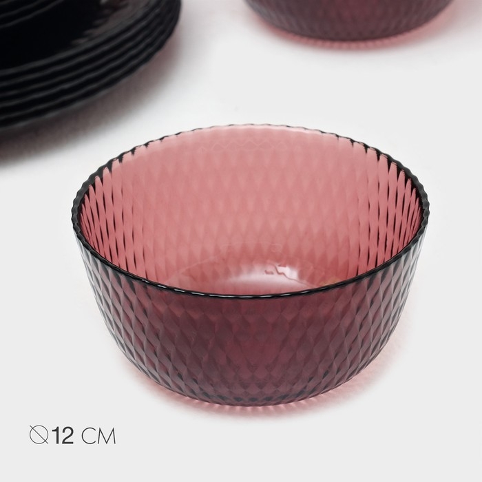 Столовый сервиз Luminarc «Идиллия», 43 предмета, стекло, лилак Столовый сервиз Luminarc «Идиллия», 43 предмета, стекло, лилак