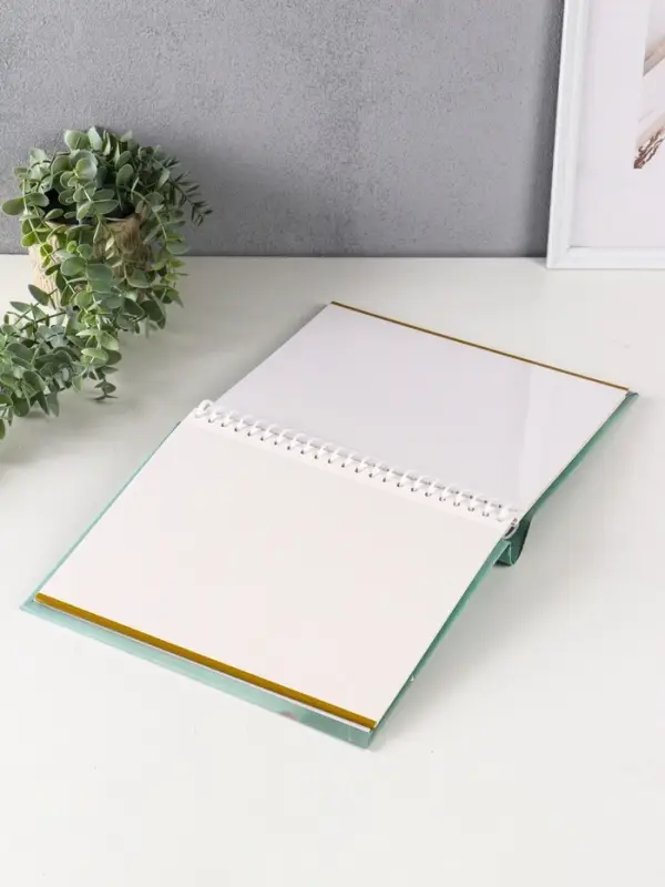 Фотоальбом 20 магнитных листов 23X28см, Фотоальбом 20 магнитных листов 23X28см, "Розы в кружке", пер-т внутр.спираль