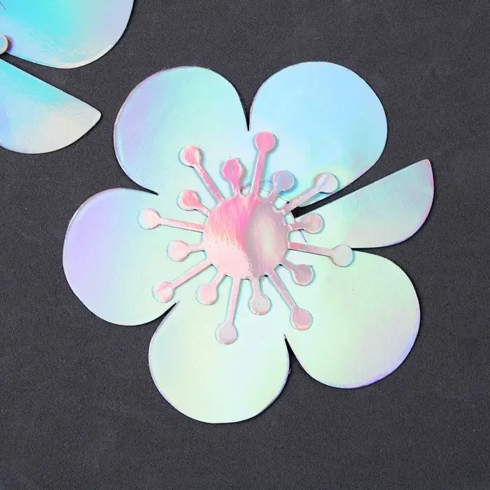 Топпер для торта «Цветы», 6 шт., перламутр Топпер для торта «Цветы», 6 шт., перламутр