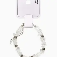 Браслет "Стиляшка" крошка, цвет белый в серебре