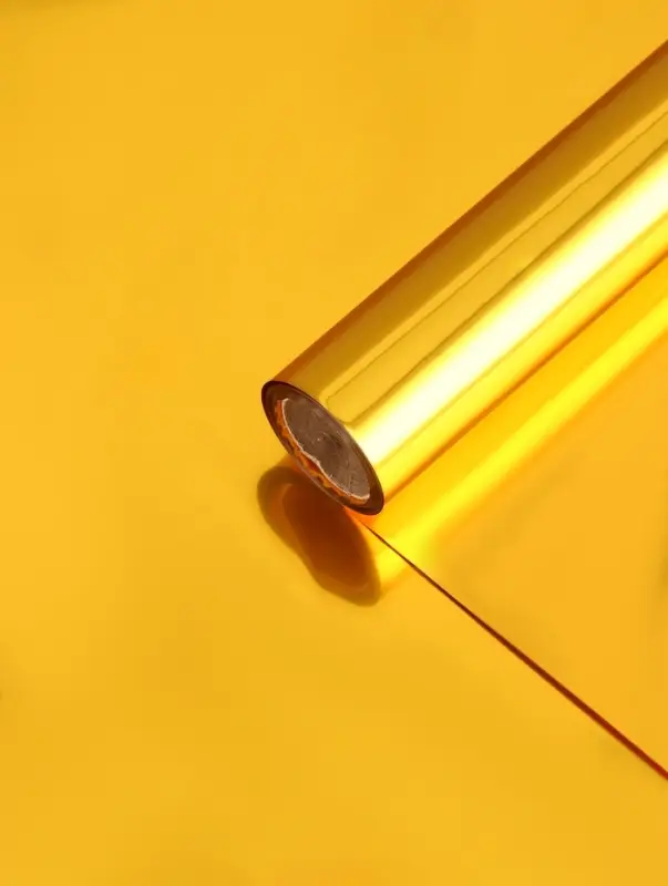 Пленка для цветов и букетов &laquo;Металл&raquo;, золото, 0.57&times;5 м &plusmn;5% см