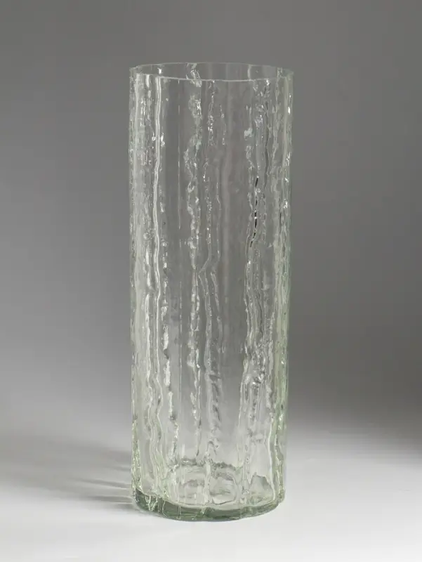 Ваза декоративная, h=35 см, d=12 см, стекло, прозрачная