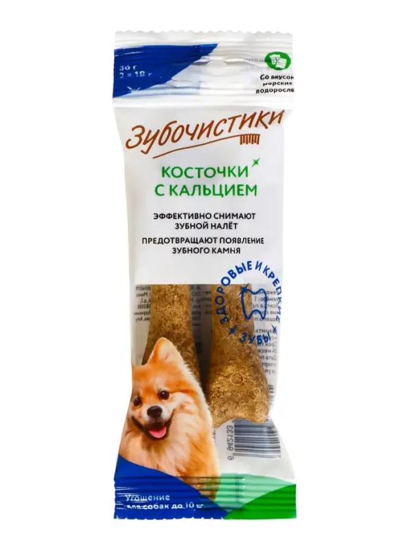 Зубочистики &laquo;Деревенские лакомства&raquo; для собак мелких пород, с морскими водорослями, 2&times;18 г