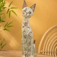 Сувенир &laquo;Кошка&raquo;, 60&times;14&times;6 см, дерево, МИКС