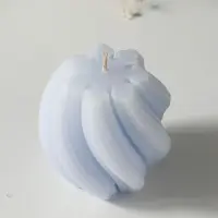 Свеча-цилиндр 9х8 см, 220 гр, с нарезкой, лаванда Свеча-цилиндр 9х8 см, 220 гр, с нарезкой, лаванда