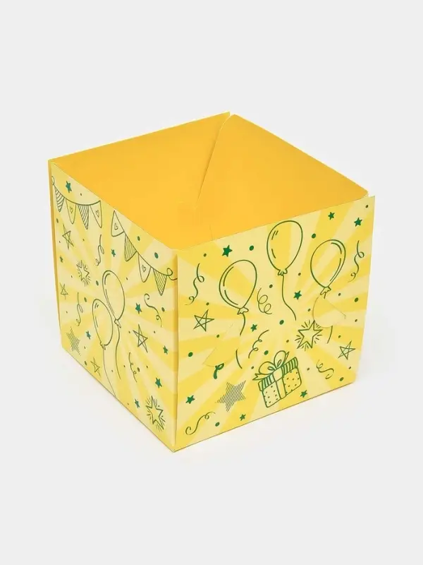 Бум-коробка подарочная с бабочками &laquo;Тебе подарочек&raquo;, 12 х 12 х 12 см