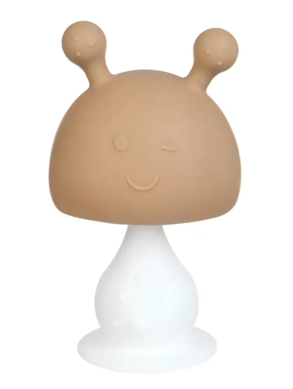 Прорезыватель силиконовый для зубов с погремушкой 3 в 1 M&B «Зайка», бежевый Прорезыватель силиконовый для зубов с погремушкой 3 в 1 M&B «Зайка», бежевый