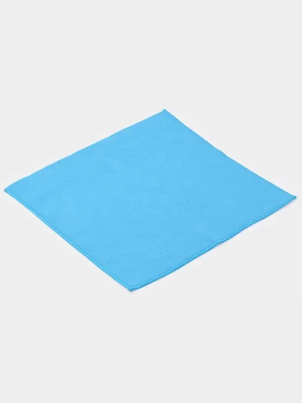 Салфетка для уборки Доляна, для стёкол и зеркал, 30&times;30 см, голубая