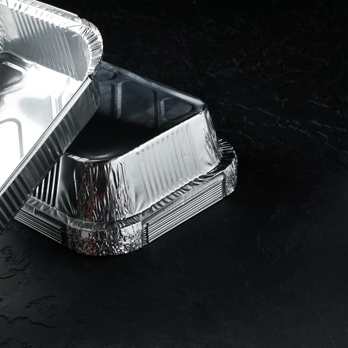 Набор форм для выпечки из фольги Доляна, 1,9 л, 26,5×19×5 см, 10 шт Набор форм для выпечки из фольги Доляна, 1,9 л, 26,5×19×5 см, 10 шт