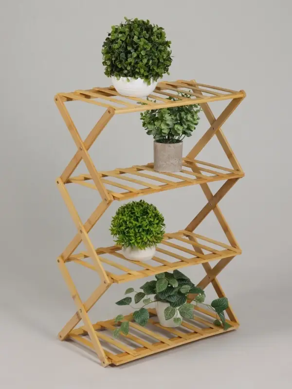 Стеллаж универсальный, 4 полки, 50&times;25&times;68 см, напольный, открытый, Greengo
