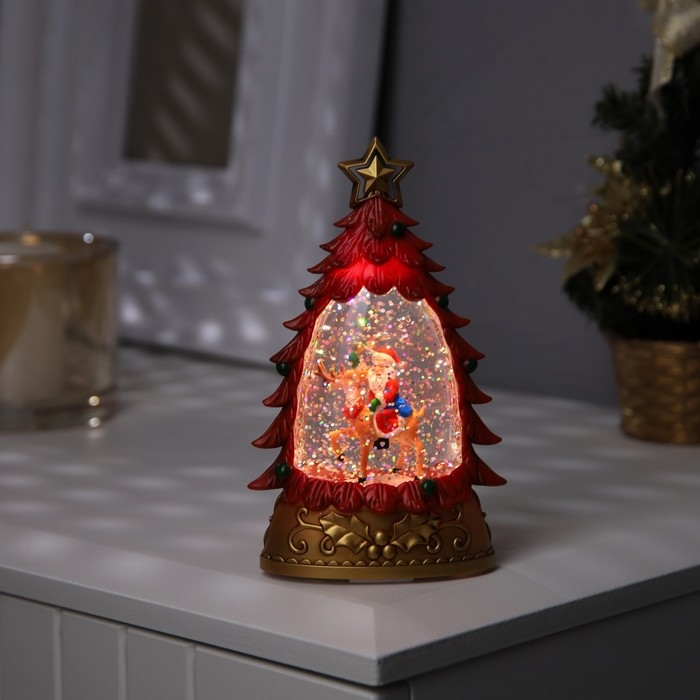 Светодиодная фигура «Дед Мороз на олене» 9 × 15 × 4 см, пластик, батарейки АААх2 (не в комплекте), свечение тёплое белое Светодиодная фигура «Дед Мороз на олене» 9 × 15 × 4 см, пластик, батарейки АААх2 (не в комплекте), свечение тёплое белое