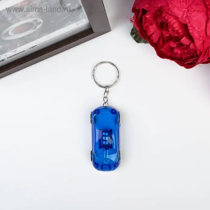 Фонарик свет на кольце  Фонарик свет на кольце "Яркий автомобиль" МИКС 5,3х1,8х2,3 см