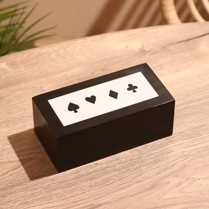 Игра настольная 3 в 1, домино, кубики, карты, полирезин, МДФ