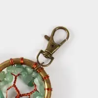 Брелок ловец снов "Великое древо" 19 см, цв. мятный Брелок ловец снов "Великое древо" 19 см, цв. мятный