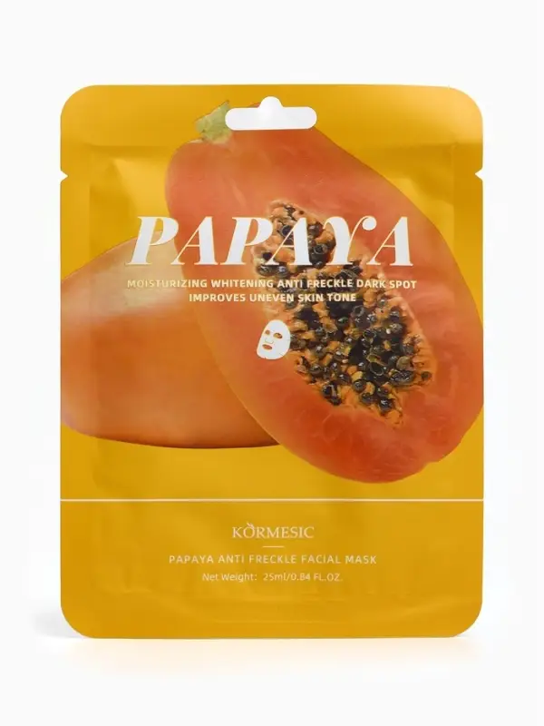 Тканевая, увлажняющая маска для лица "Папайя"