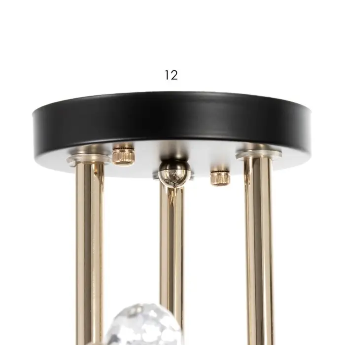 Светильник потолочный BayerLux &laquo;Клео&raquo;, 3&times;Е27 40 Вт, чёрный, 58&times;58&times;24 см