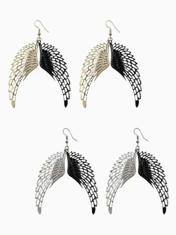 Серьги висячие &laquo;Крылья ангела&raquo;, цвет МИКС, 9 см