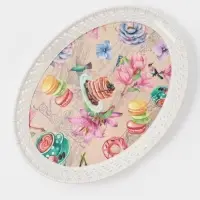 Поднос овальный Доляна &laquo;Пастораль&raquo;, 39&times;29&times;3.5 см, цвет МИКС