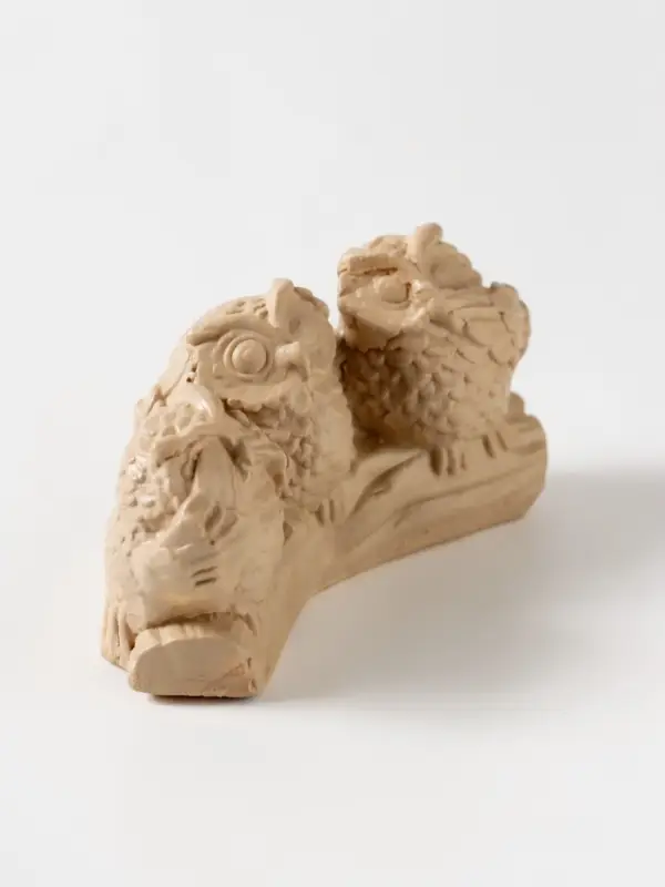 Фигурка гипс &laquo;Три совы на жердочке&raquo;, слоновая кость, 9&times;5&times;3.5 см