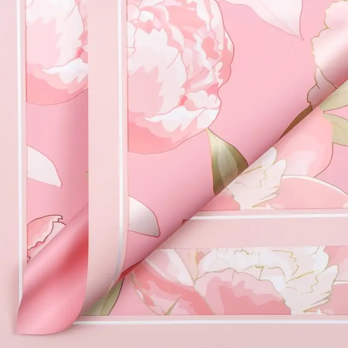 Пленка для цветов матовая, «Флёр», 57×57 см, белый Пленка для цветов матовая, «Флёр», 57×57 см, белый