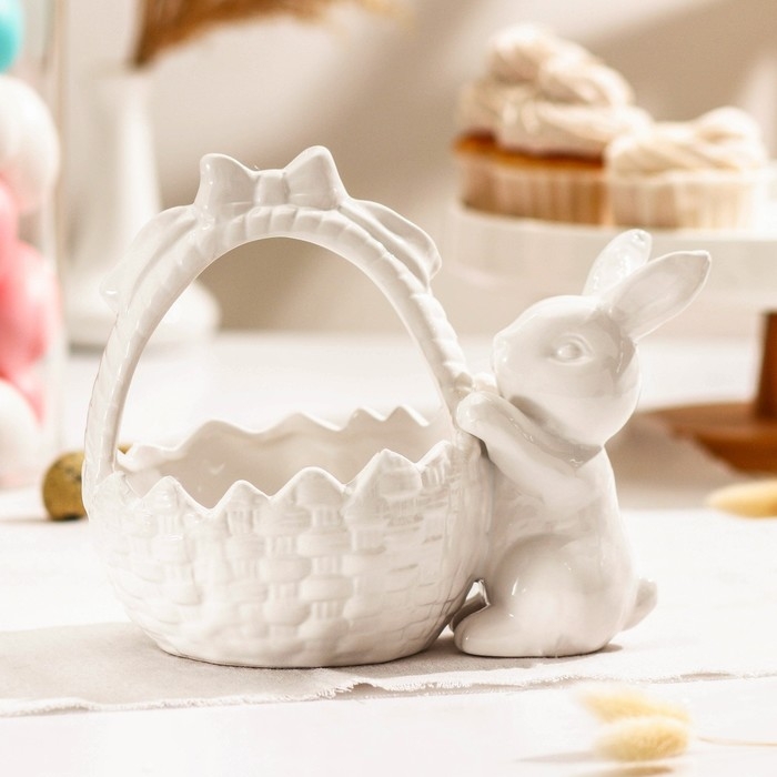 Конфетница Доляна «Зайка», 450 мл, 20×13×16,3 см Конфетница Доляна «Зайка», 450 мл, 20×13×16,3 см