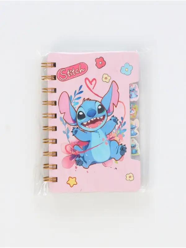 Блокнот с разделителями А6 “Стич”, 65л