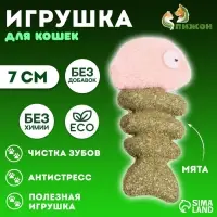 Игрушка для кошек из прессованной кошачьей мяты &laquo;Рыба&raquo;, 7 см