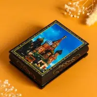 Шкатулка «Москва. Собор», 10×14 см, лаковая миниатюра