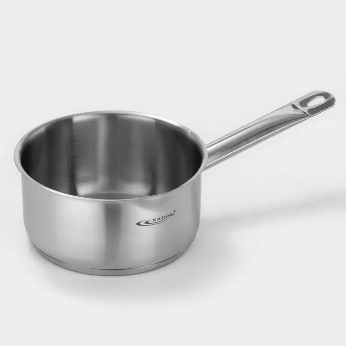Ковш Катунь &laquo;Общепит&raquo;, 2.1 л, d=18 см, h=9 см, капсульное дно, индукция, нержавеющая сталь
