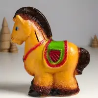 Копилка для денег «Лошадка пони», гипс, 23×20×10.5 см, коричневый Копилка для денег «Лошадка пони», гипс, 23×20×10.5 см, коричневый