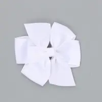 Бант для волос на заколке белый, Принцессы Бант для волос на заколке белый, Принцессы