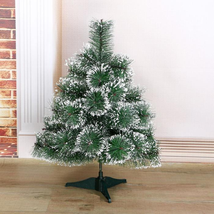 Кедр Кедр "Зелёный" снег пласт подставка, 60 см d нижнего яруса 45 см d иголок 10 см 35 веток