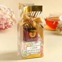 Подарочный набор «Самой прекрасной»: крем-мёд с черникой 120 г., чай 50 г. Подарочный набор «Самой прекрасной»: крем-мёд с черникой 120 г., чай 50 г.