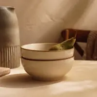 Салатники SL Home &laquo;Леггеро&raquo;, 1.2 л, d=18.5 см, набор 2 шт., фарфор, бежевые