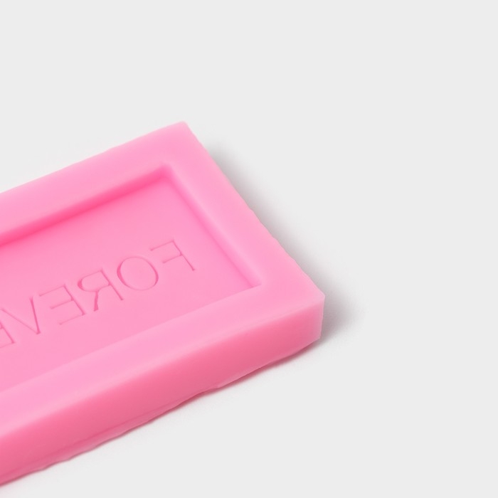 Молд «Навсегда» силикон,, 6×3,5×0,8 см, цвет розовый Молд «Навсегда» силикон,, 6×3,5×0,8 см, цвет розовый