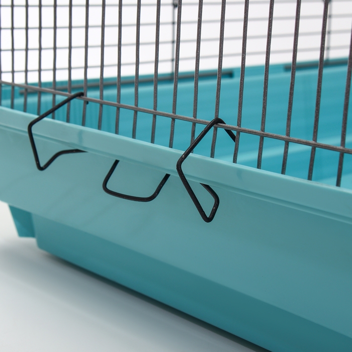 Клетка для птиц Клетка для птиц "Пижон" №104-Б, разборная, 2 секции, 58 х 40 х 88см, бирюзовая