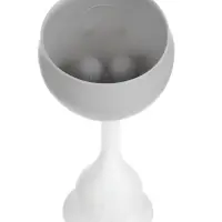 Прорезыватель силиконовый для зубов с погремушкой 3 в 1 M&B «Зайка», серый