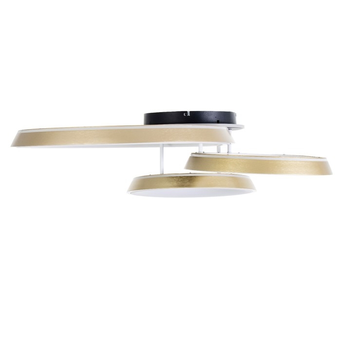 Люстра с ПДУ Люстра с ПДУ "Анелло" 3хLED 3000-6000К 184Вт черно-золотой 85х78х21 см BayerLux