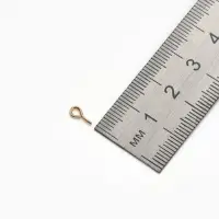 Держатель для кулона клеевой, 7×3 мм (набор 30 шт.), цвет золото