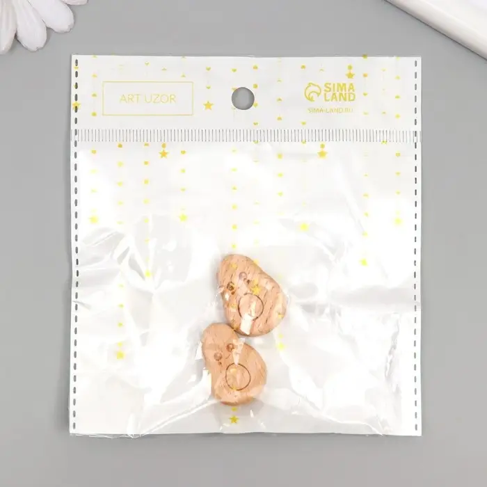 Бусина для творчества дерево "Милое авокадо" 2,8х2 см