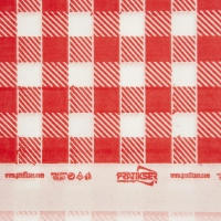 Скатерть одноразовая Luscan, 120х200см 6шт/рулон, красная клетка