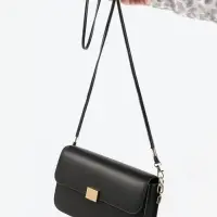 Ручка-шнурок для сумки, с карабинами, 120&times;0.6 см, чёрная