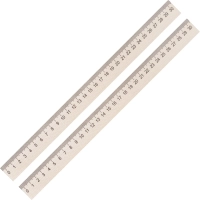 Линейка деревянная 30см 2шт/уп