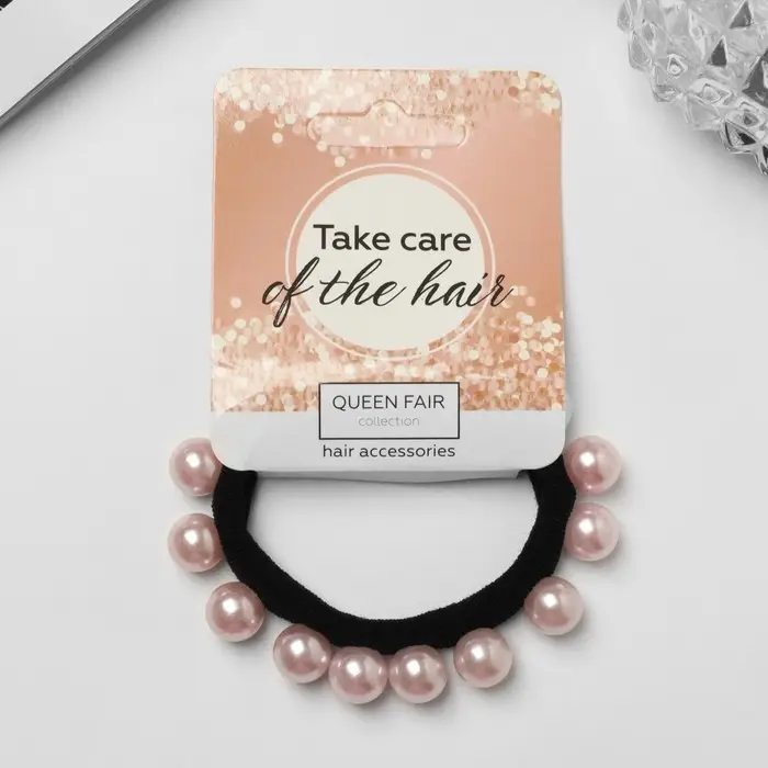 Резинка для волос «Агния», розовый Резинка для волос «Агния», розовый