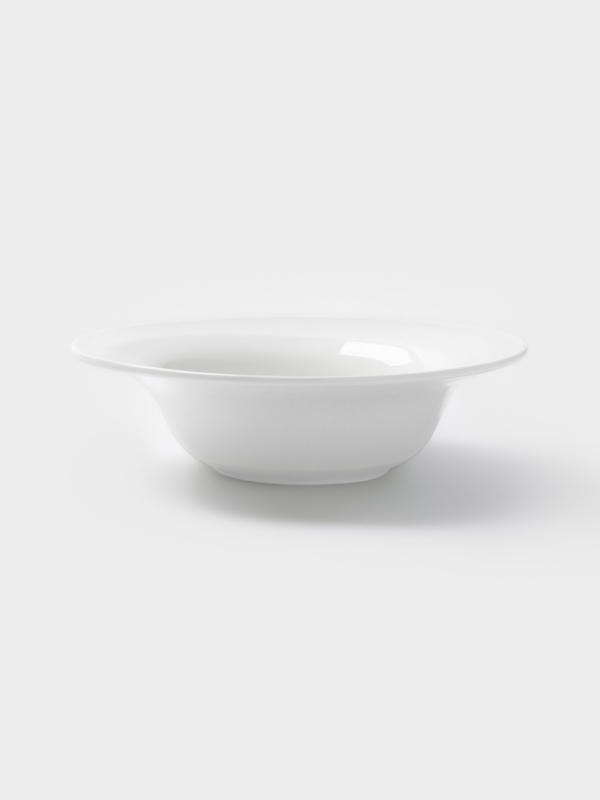 Тарелка глубокая Hanna Knövell, d=24.8 см, фарфор, белая