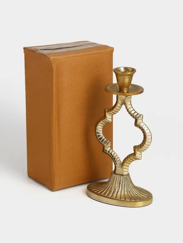Подсвечник &laquo;Слияние&raquo;, 12&times;8&times;23 см, алюминий