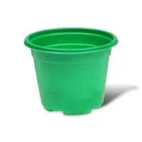 Горшок для рассады, 500 мл, d=11 см, h=8.5 см, мягкий пластик, зелёный, набор 10 шт., Greengo