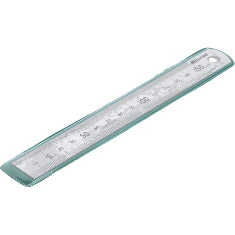 Линейка  измерительная 150х19 мм металлическая Micron 42158