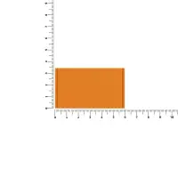 Лейбл из ПВХ Dzeta, M, оранжевый