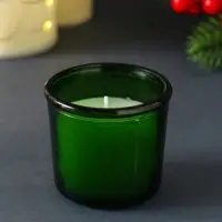 Свеча ароматическая новогодняя "Вишнёвый пирог" в стакане, 60 гр, Свеча ароматическая новогодняя "Вишнёвый пирог" в стакане, 60 гр,